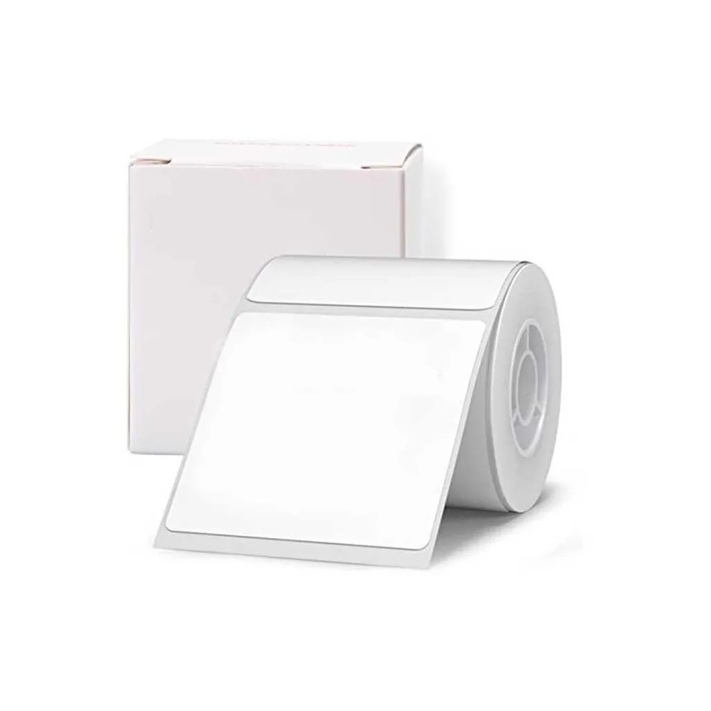 NIIMBOT T50 Etiket 50mm x 50mm (Tek Kolonda 1li) 150 adet Beyaz Kare (B1, B21S, B3S, B21 PRO)
