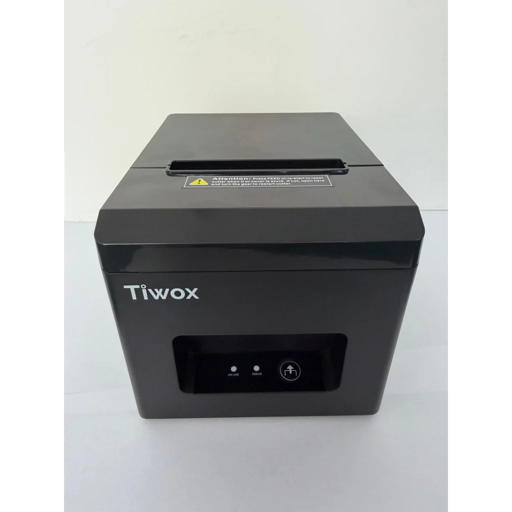 Tiwox JP-R80A, Termal, Masaüstü, Fiş Yazıcı, 200mm/s Hız, 80mm Kağıt, 203 DPI, Otomatik Kesici, Ethernet, USB